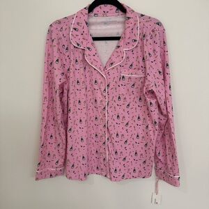 Vineyard Vines Pink Pajama Top & Bottom with Fun Print Top Size Large Bottom XL